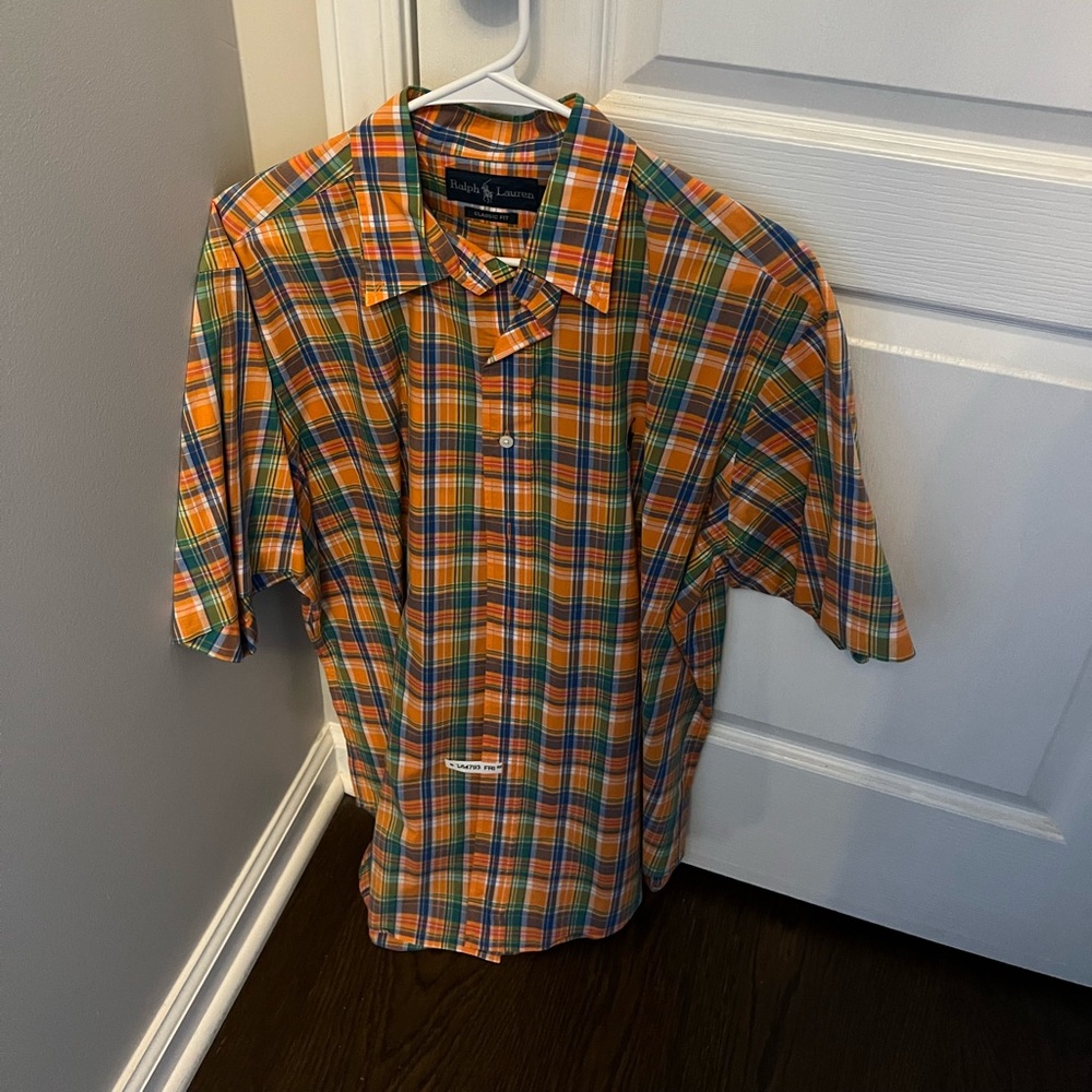 Mens button down shirt. Polo Ralph Lauren. Large.
